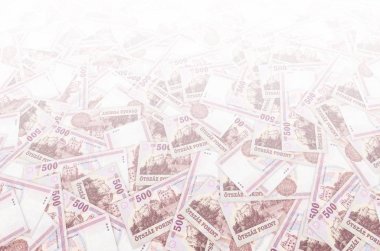 Macaristan 'daki bir Sarospatki Var binası. Forint 1993 Banknote modeli.