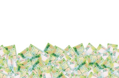 Yeni yeşil Rus 200 rublelik banknotta batmış gemilerin anıtı.