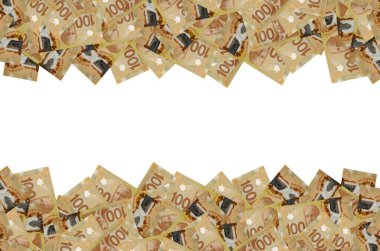 Kanada 'dan Robert Borden Portresi 100 Dolar 2011 Polymer Banknote deseni