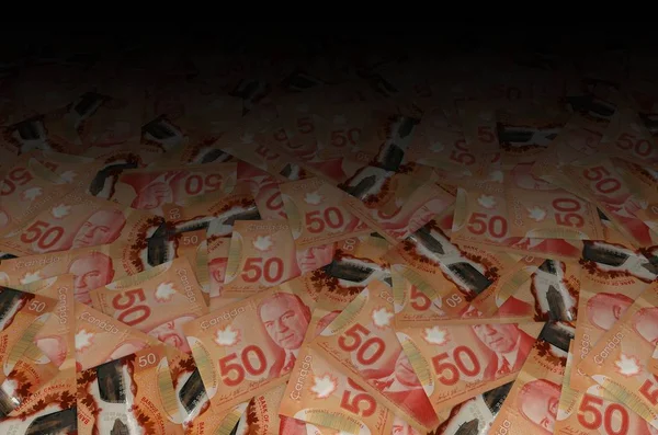 ウィリアム・リヨン・マッケンジー・キング・ポートレート・オン・カナダ50ドル2012年ポリマー銀行券パターン — ストック写真