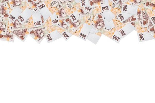 Jan Amos Komensky portré cseh pénzből 200 cseh korona bankjegy — Stock Fotó
