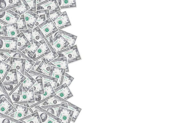 Портрет президента США Эндрю Джексона на банкноте крупным планом в 20 долларов
