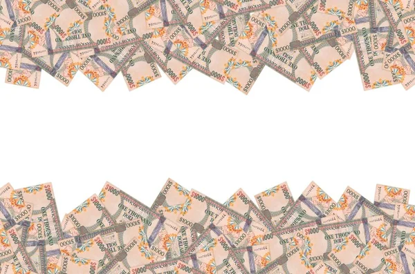 Część brązowej Gujany 1000 dolarów Wzór banknotów — Zdjęcie stockowe