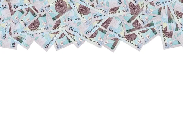 Färgad 10 zloty proposition i Polen sedel — Stockfoto