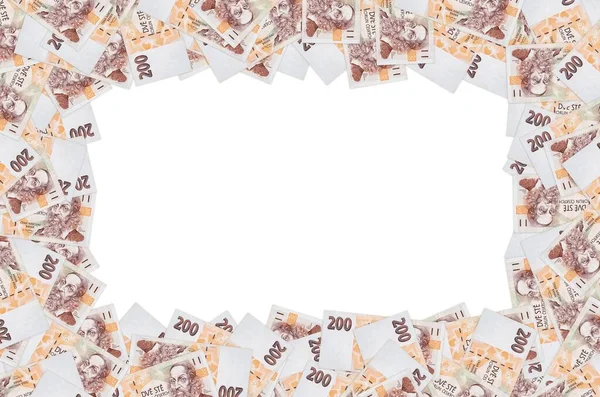Jan Amos Komensky retrato de dinero checo 200 Corona checa billete de banco —  Fotos de Stock