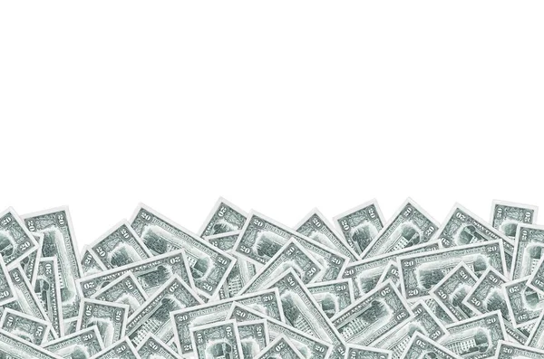 Wij 20 dollar bankbiljet met witte huis close-up macro bill patroon — Stockfoto