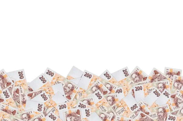 Jan Amos Komensky retrato de dinero checo 200 Corona checa billete de banco —  Fotos de Stock