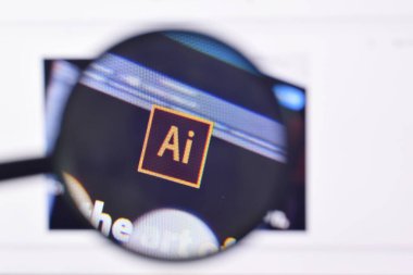 Ny, Usa - 29 Şubat 2020: PC 'nin resmi web sitesinde adobe illüstratör ürününün web sayfası