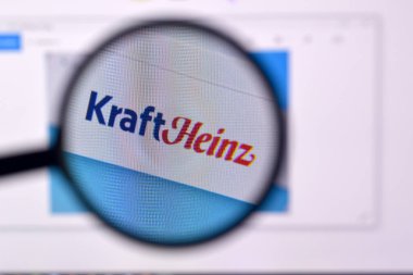 Ny, Usa - 29 Şubat 2020: Kraft heinz şirketinin web sitesi Pc, url - Kraftheinzcompany.com.