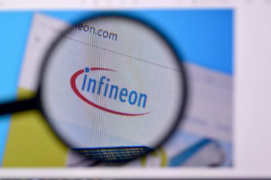 Ny, Usa - 29 Şubat 2020: Pc, url - infineon.com 'da sonsuzluk web sitesinin ana sayfası.
