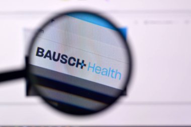 Ny, Usa - 29 Şubat 2020: Bausch sağlık web sitesinin Pc, url - bauschHealth th.com sitesi.