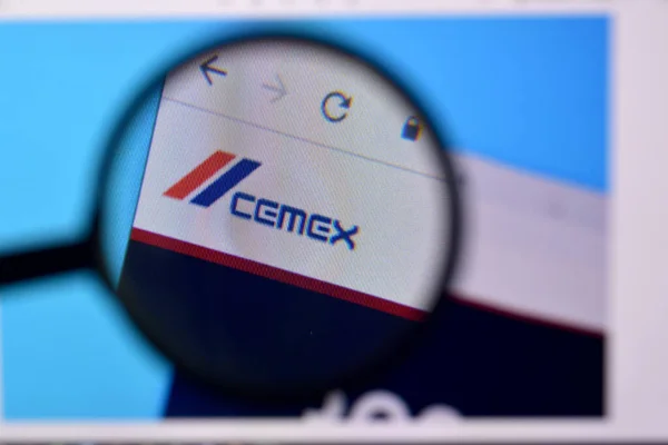 Usa Února 2020 Internetové Stránky Cemexu Displeji Url Cemex Com — Stock fotografie