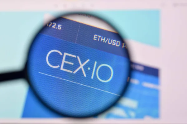 Usa Února 2020 Internetové Stránky Cexia Displeji Url Cex — Stock fotografie