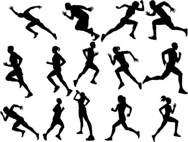 Runner siluet kümesi