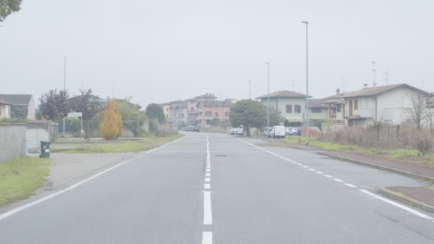 Vista Panoramica Piccolo Paese Della Provincia Del Nord Italia — Video Stock