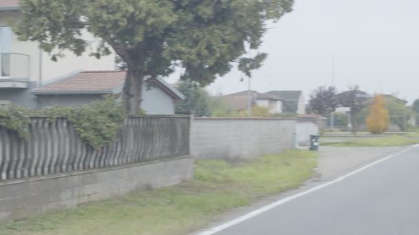 Vista Panorâmica Uma Pequena Cidade Província Norte Itália — Vídeo de Stock