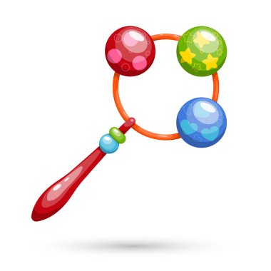 Çocuk renkli oyuncak. Oyun çocuklar için. Puf. Vektör