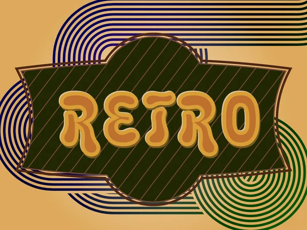 Fondo retro con un lugar para su texto. Vector — Vector de stock