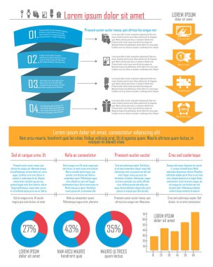Şık infographics siteniz için veya metin alanı olan bir tasarım öğesi olarak. Vektör