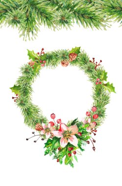 Noel suluboya kartı.