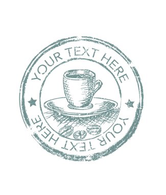 güzel kahve etiket.