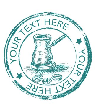 güzel kahve etiket.