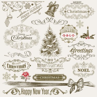 Noel el-çekme çerçeveleri.