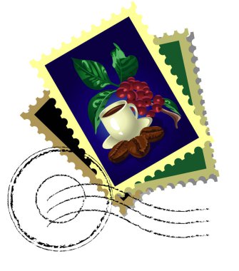 güzel kahve etiket.