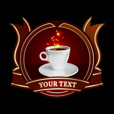 güzel kahve etiket.