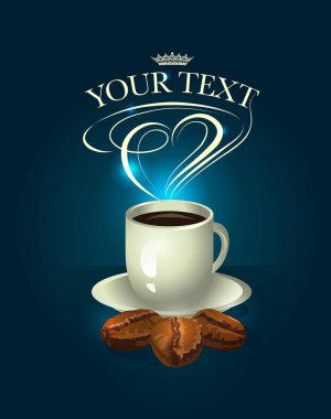 güzel kahve etiket.