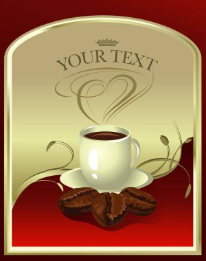 güzel kahve etiket.