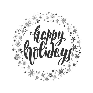 yazı ile Noel Kartpostalı