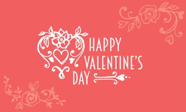 Sevgililer günü kartpostal.