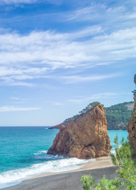 İspanya kıyısında. Catalonia. Begur