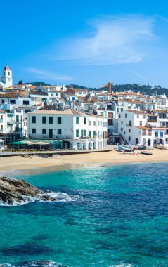 İspanya kıyısında. Catalonia. Calella de Palafrugell