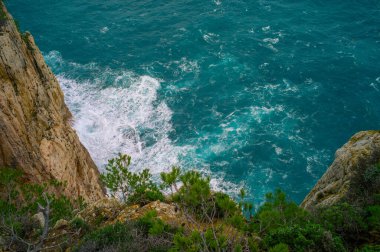 Fırtınada Akdeniz 'in üst manzarası