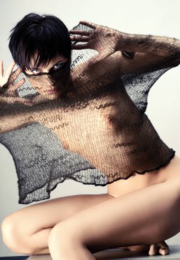 seksi kadın vücut bakım kavramı