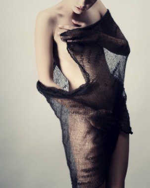 seksi kadın vücut bakım kavramı