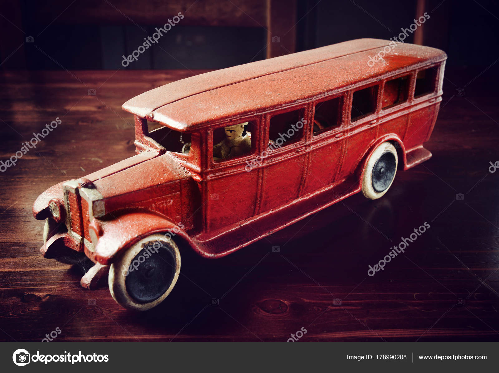 red toy truck vintage