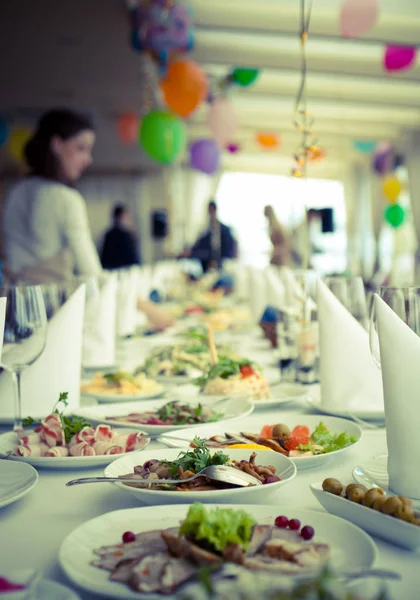 Tavola Apparecchiata Alla Celebrazione — Foto Stock