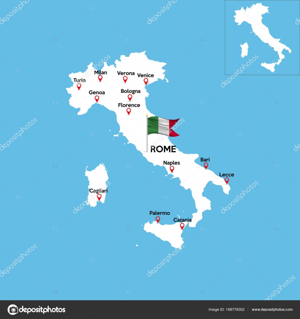 podrobná mapa itálie Podrobná mapa Itálie — Stock Vektor © AngelMax #168778302 podrobná mapa itálie