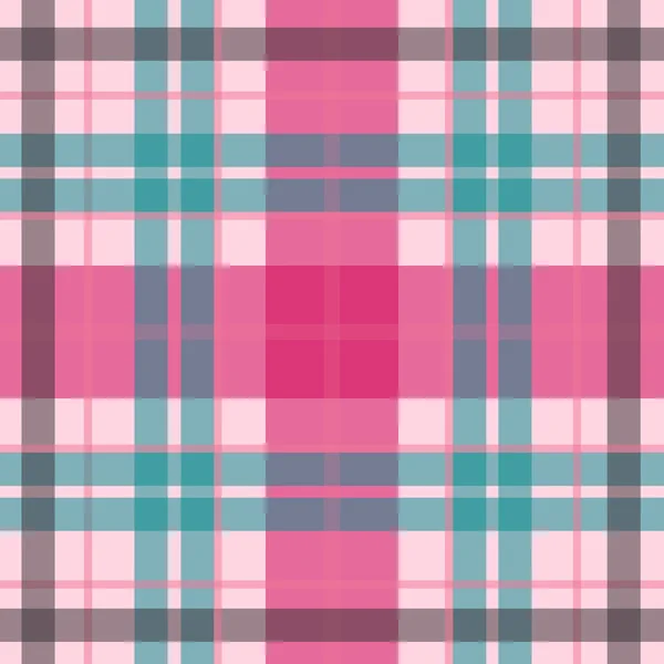 Вектор безшовні шотландський тартановим шаблон у ніжний рожевий, синій. Британський або ірландський кельтського baby дизайн для текстильної тканини або обтікання, фони, шпалери, веб-сайти — стоковий вектор