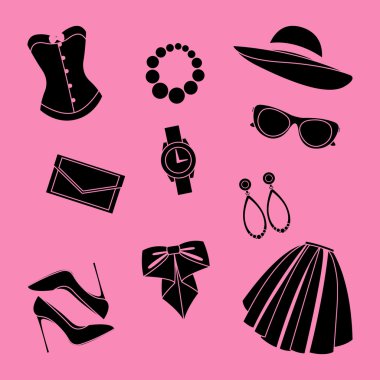 Vektör düz tasarım kavramını moda bakmak