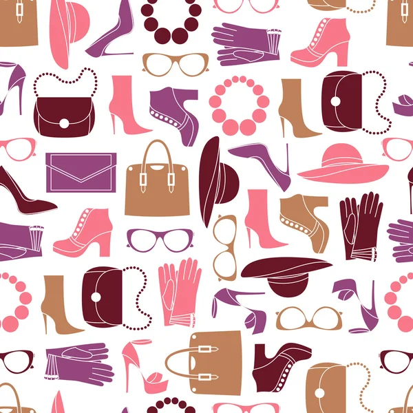 Vektör desen moda nesneleri ve moda aksesuarları