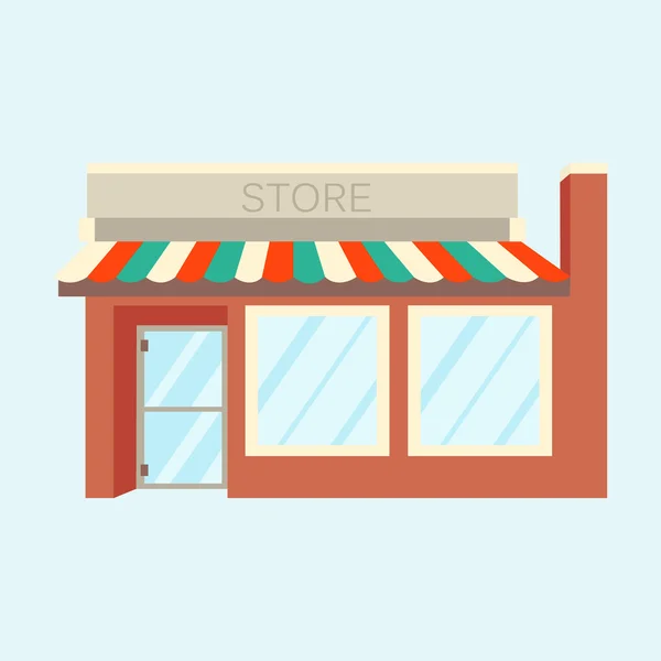 Vector illustration icon detailed Shop, Market, Store — Διανυσματικό Αρχείο