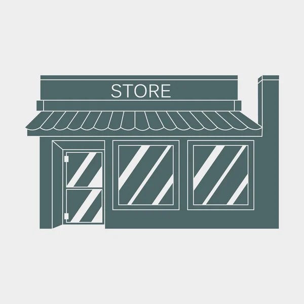 Vector illustration icon detailed Shop, Market, Store — Stockový vektor