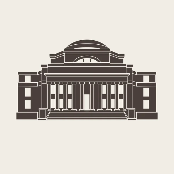 Vector illustration of classical university building