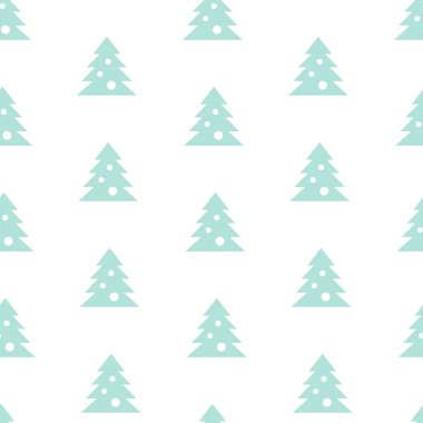 Vektör hisse senedi kesintisiz mavi Noel ağacı desen