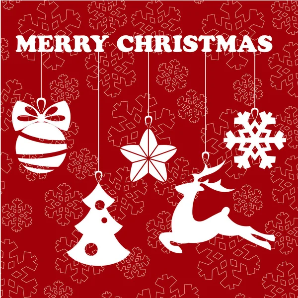 Noel nesne izole kırmızı çizgi arka plan asılı