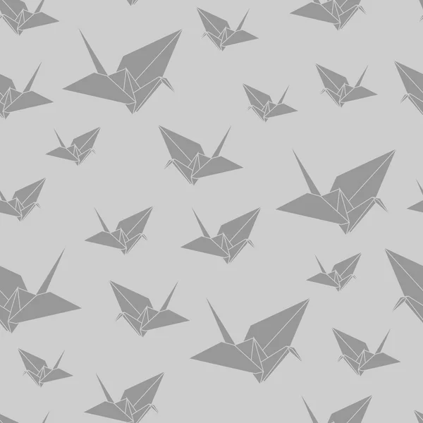 Vektör Dikişsiz desen kağıt origami swan